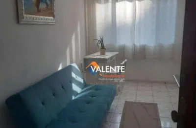 Apartamento mobiliado com 1 dormitório à venda, 37 m² por r$ 220.000 - vila guilhermina - praia grande/sp