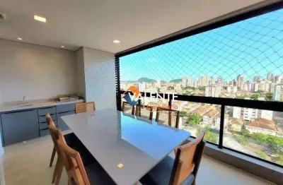 Apartamento com 2 dormitórios à venda, 82 m² por r$ 1.300.000,00 - aparecida - santos/sp