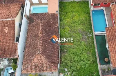 Terreno à venda, 265 m² por r$ 350.000 - mirim - praia grande/sp