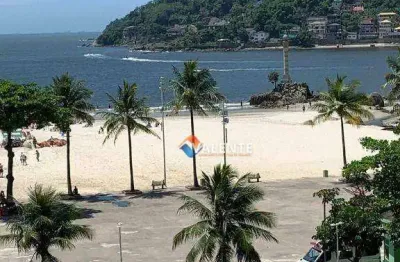 Apartamento com 1 dormitório para alugar, 52 m² por r$ 2.150,00/mês - centro - são vicente/sp