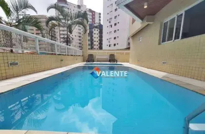 Apartamento com 2 dormitórios para alugar, 80 m² por r$ 3.200/mês - vila guilhermina - praia grande/sp