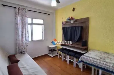 Apartamento com 1 dormitório para alugar, 35 m² por R$ 1.700,00/mês - Caiçara - Praia Grande/SP