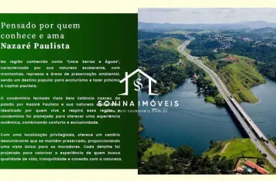 Venda - lote em condominio -vista bela estância- represa de nazaré paulista