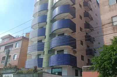 Apartamento 01 dormitório na vila tupi com lazer e vista mar