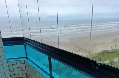 Apartamento 02 dormitórios sendo 01 suite predio frente mar e lazer