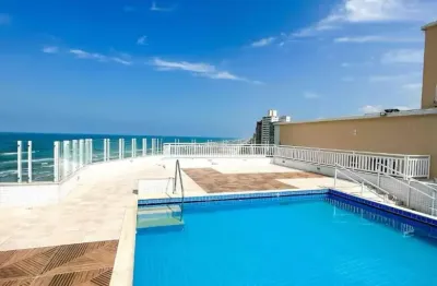 Apartamento 01 dormitório em predio frente mar no baln. maracanã