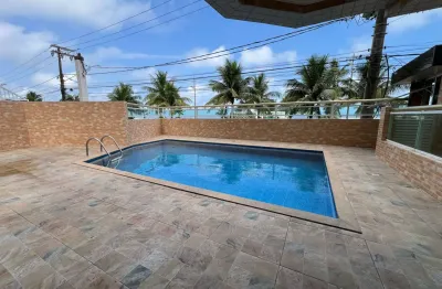 Apartamento 01 dormitório com sacada em predio frente mar no bal maracanã