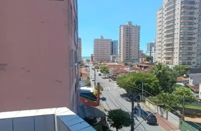 Apartamento 01 dormitório na tupi mobiliado com vista parcial do mar