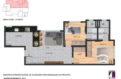 Cobertura à venda no ed. martinho campos com 2 quartos e 121m²