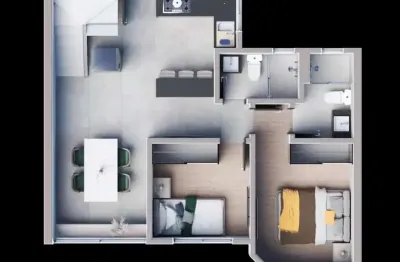 Apartamento garden à venda no province di martini com 2 quartos e 59m²