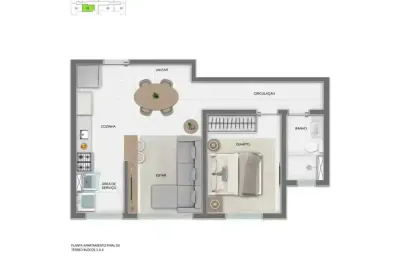 Apartamento à venda no mirante estoril - t3 com 2 quartos e 51m²