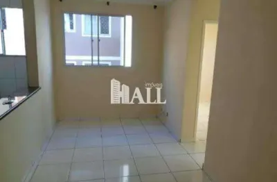 Apartamento com 2 dorms, parque das flores ii, são josé do rio preto - r$ 168 mil, cod: 5033