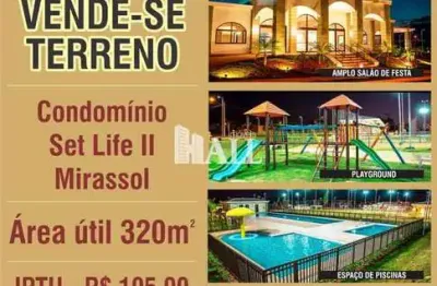 Terreno de condomínio, setlife mirassol, mirassol - r$ 230 mil, cod: 13699