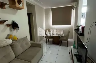 Apartamento com 2 quartos, residencial macedo teles i, são josé do rio preto - r$ 160 mil, cod: 16303