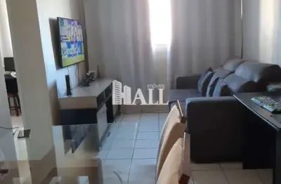Apartamento com 2 quartos, residencial macedo teles i, são josé do rio preto - r$ 165 mil, cod: 16321