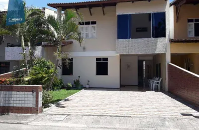 Casa duplex em condomínio com 3 suítes à venda, 220 m² por r$ 600.000 - jardim das oliveiras - fortaleza/ce