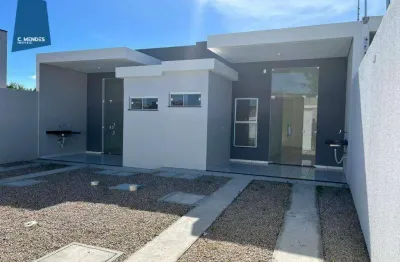 Casa com 2 dormitórios à venda, 64 m² por r$ 290.000,00 - encantada - eusébio/ce