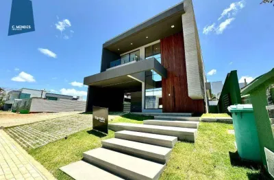 Casa com 4 dormitórios à venda, 266 m² por r$ 1.690.000,00 - condomínio alphaville fortaleza residencial - eusébio/ce