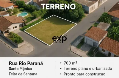 Terreno à venda na rio paraná, santa mônica, feira de santana por r$ 700.000