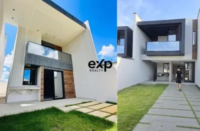 Casa em condomínio fechado com 4 quartos à venda na francisco ferreira da silva, 544, timbu, eusébio por r$ 759.900
