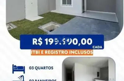 Casa com 3 quartos à venda na projetada 02, 663, conjunto parque dom pedro, itaitinga por r$ 199.990