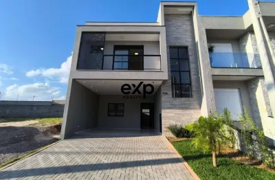 Casa em condomínio fechado com 3 quartos à venda na rua oristela foggiatto, 114, costeira, são josé dos pinhais por r$ 839.000