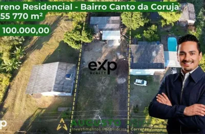 Terreno à venda na canto da coruja, 105, canto das corujas, terra de areia por r$ 100.000