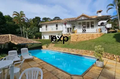 Casa em condomínio fechado com 4 quartos à venda na estrada união e indústria, 13600, itaipava, petrópolis por r$ 2.490.000