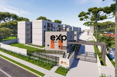 Apartamento com 2 quartos à venda na rua poeta orlando ferreira, 55, bom jesus, campo largo por r$ 233.500
