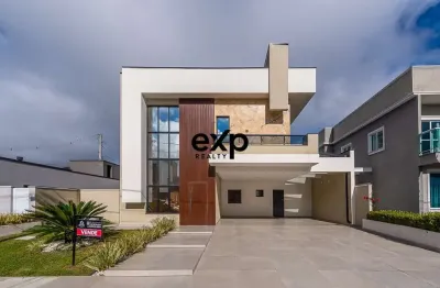 Casa em condomínio fechado com 3 quartos à venda na rua nova tirol, 1700, vila são tiago, piraquara por r$ 1.389.000
