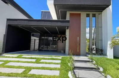 Casa em condomínio fechado com 3 quartos à venda na avenida atlântica, 1, cidade alpha, eusébio por r$ 1.320.000