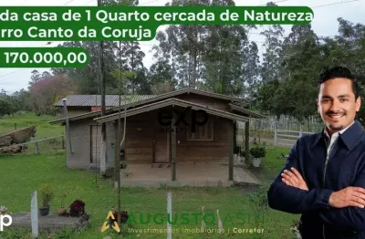 Casa com 1 quarto à venda na canto da coruja, 638, canto das corujas, terra de areia por r$ 170.000