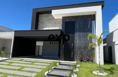Casa em condomínio fechado com 3 quartos à venda na atlântica, 10, cidade alpha, eusébio por r$ 1.320.000