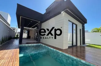 Casa em condomínio fechado com 3 quartos à venda na atlântica, 10, cidade alpha, eusébio por r$ 1.320.000