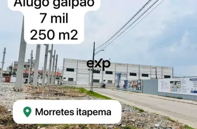 Barracão / galpão / depósito para alugar na rua 420, 1500, morretes, itapema por r$ 7.000