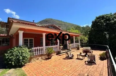 Casa em condomínio fechado com 6 quartos à venda na av country club - cond vale do calembe, 5985, nogueira, petrópolis por r$ 3.270.000