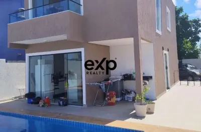 Casa em condomínio fechado com 3 quartos à venda na avenida professor theócrito batista, 1260, caji, lauro de freitas por r$ 630.000