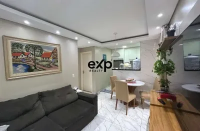 Apartamento com 2 quartos à venda na rua maria joaquina vaz, 721, jardim itaqui, campo largo por r$ 180.000