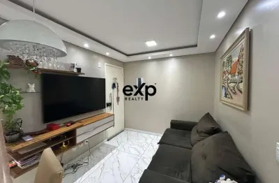 Apartamento com 2 quartos à venda na rua maria joaquina vaz, 721, jardim itaqui, campo largo por r$ 180.000