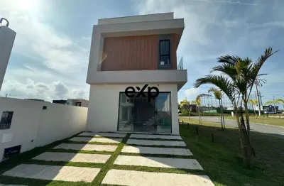 Casa em condomínio fechado com 3 quartos à venda na Marlim Azul, 1, Parque Nascente do Capivara, Camaçari por R$ 569.900