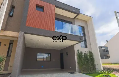 Casa em condomínio fechado com 3 quartos à venda na rua oristela foggiatto, 196, costeira, são josé dos pinhais por r$ 929.000