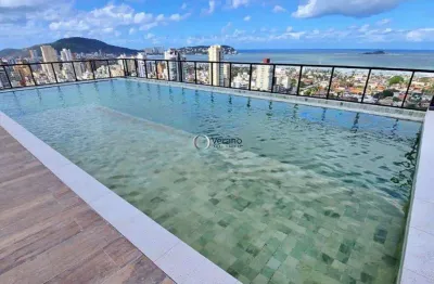 Studio a venda na enseada, mobiliado com piscina e churrasqueira - guarujá/sp