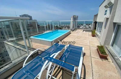 Guaruja enseada, cobertura com vista total, prédio imponente