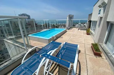 Guaruja enseada, cobertura com vista total, prédio imponente