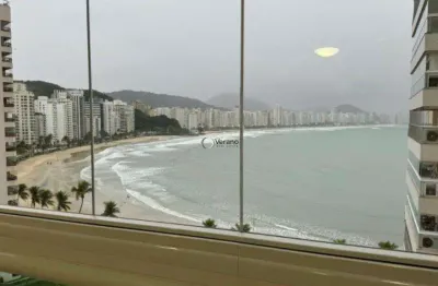 Incrível vista para o mar, todo climatizado e com churrasqueira na varanda