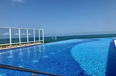 Piscina incrível com vista mar! apto de tirar o fôlego