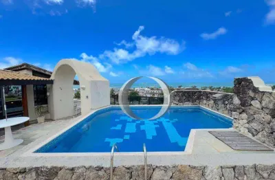 Cobertura pozzani com vista total para o mar, espaço gourmet e piscina, 3 vagas