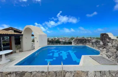 Cobertura de luxo na enseada, guarujá - 3 vagas, mobiliada e com vista para o mar