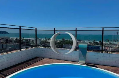 Cobertura com vista total para o mar a venda, guarujá, enseada.