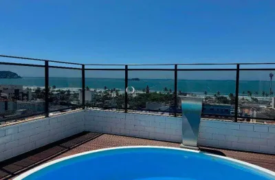 Cobertura com vista total para o mar a venda, guarujá, enseada.